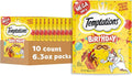 Temptations Birthday Cat Treats, Crunchy and Soft Cat Treats, Lobster & Beef Flavor, 6.3 oz. Pouch (Pack of 10)