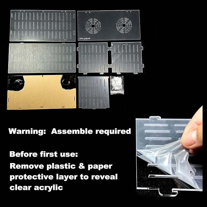Magnetic Acclimation Breeder Box 4.5" / 8" /12" for Fish Anemone Coral Strong N52 Magnets for 1/2" Glass (8"x6"x6")