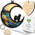 6'' Siberian Husky Memorial Suncatcher, Personalized Name, Pet Ornament Window Car Hanging, Sympathy Gift for Loss of Pet, Passed Away Remembrance Gift for Dog Lovers 36-SS1