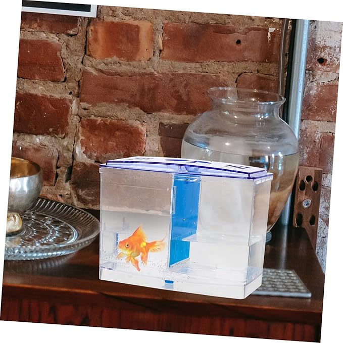 Fish Breeding Tank with Removable Divider Isolation Box for Fish Shrimp Easy to Clean Lightweight Aquarium Hatchery for Betta