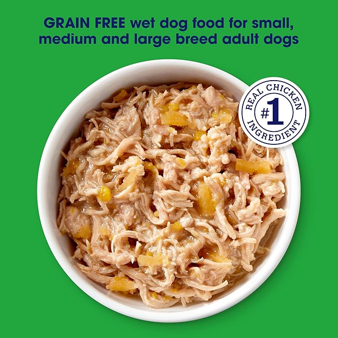 Nature's Recipe Grain Free Wet Dog Food, Chicken & Duck Recipe, 2.75 Ounce Cup (Pack of 12)