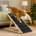 Dog Ramp for Bed & Couch for Large Dogs - Joint-Friendly, Anti-Slip, Adjustable, Extra Wide & Stable, Up to 200 lbs