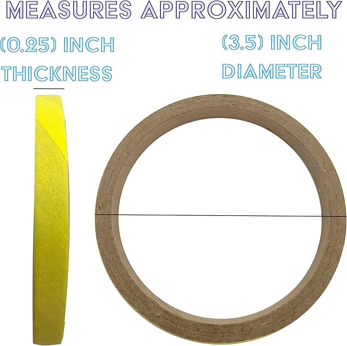 by M&M - 8004 Pk12 3.5 Inch Skinny Yellow Donut, Colorful Cardboard Classic Chew Bird Foot Toys, Lots of Shreddable Layers, Add to Toys, Great for Medium to Large Size Pets