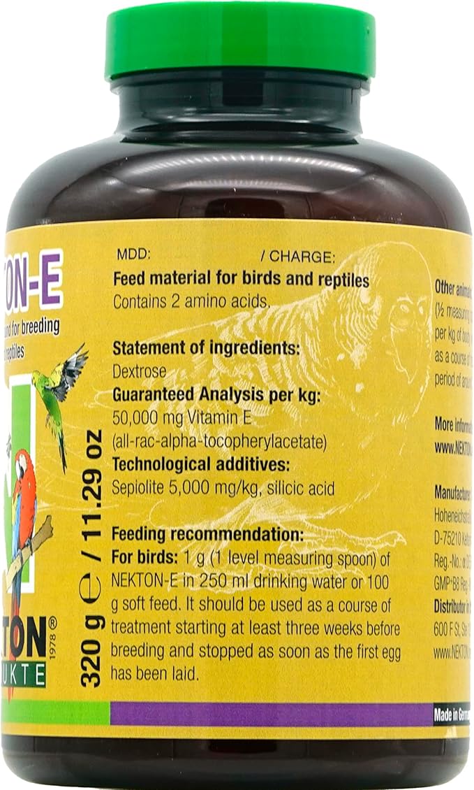 Nekton E Vitamin E Supplement for Birds, 320gm