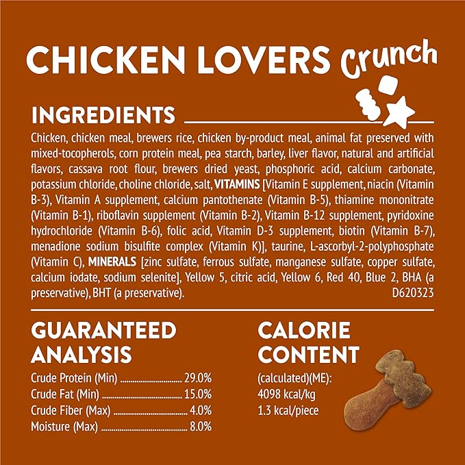Purina Friskies Party Mix Chicken Lovers Crunch with Real Chicken Cat Treats - 30 oz Canister