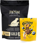 Fromm Adult Gold Dry Dog Food 5 lb Bag & Crunchy Os Blueberry Blasts Dog Treats 6 oz Bag - Chicken Recipe
