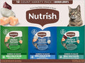 Nutrish Grain Free Chicken Lover's Whole Health Blend Variety Pack Wet Cat Food, 2.8 oz. Cup, 12 Count (Rachael Ray)