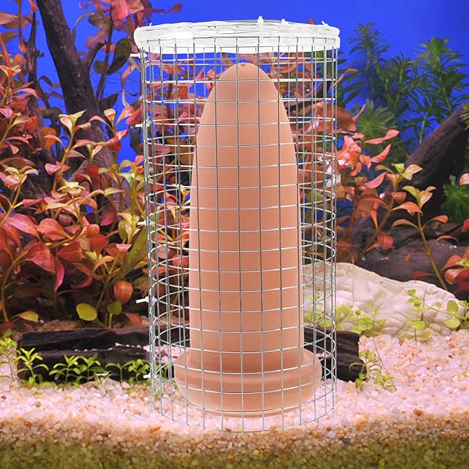 Fish Spawning Barrel 9X4X4 Inch Breeding Bucket for Angelfish and Shrimp Aquarium with Easy Clean Design and Decorative Use