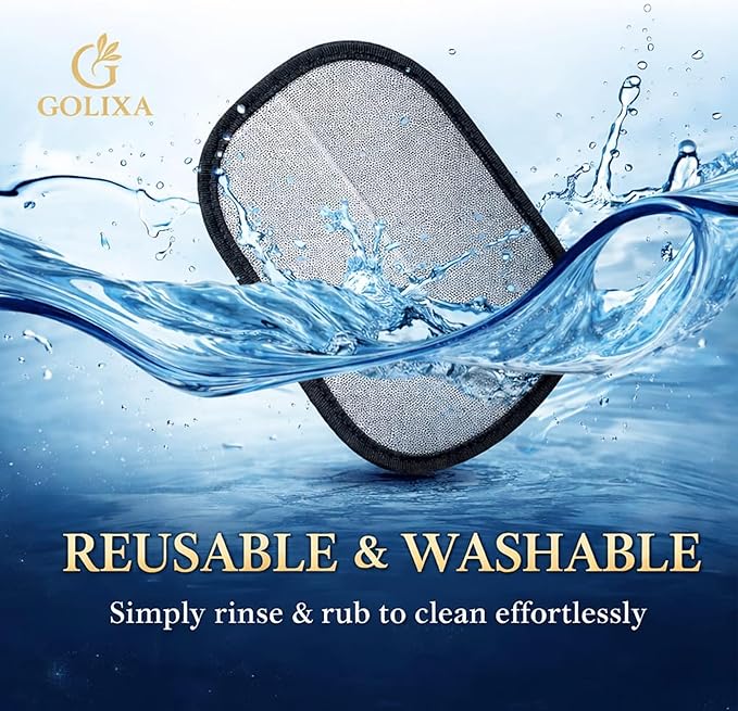 4 Pcs Pet Hair Removal Glove for Dogs & Cats, 4 Designs Electrostatic Magic Brush Pet Hair Remover, Reusable Dog Hair Remover, Washable Pet Grooming Tools for Carpet, Sofa, Clothes & Car Seats