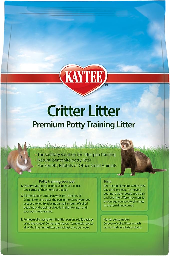 Kaytee Premium Potty Training Critter Litter for Pet Ferrets, Rabbits & Other Small Animals, 4-Pound