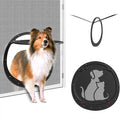 HIDROSIL Dog Door for Screen Door, Patent Desigh Pet Screen Door with Lockable Magnetic Flap for Doggy Door and Cat Door, Black