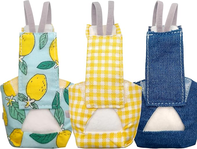 Bird Diaper Harness Flight Suit Clothes with 80 Inch Flying Leash Rope for Parrots Conure Cockatiel Pet Birds Weight 80-105 Grams，3 Pieces Including Three leashes and Three Cotton Pads