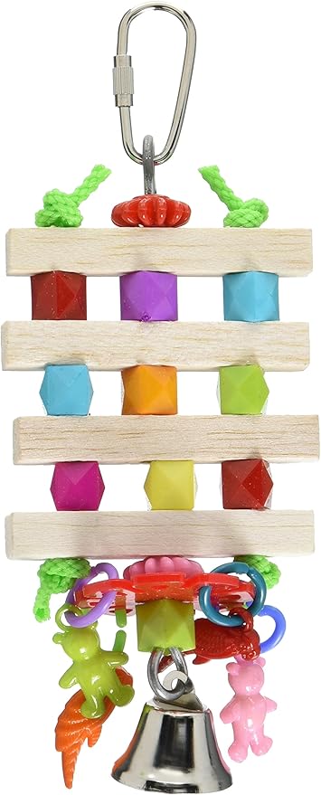 Super Bird Creations SB891 Balsa Bling Bird Toy, Small Bird Size, 7" x 2.5"