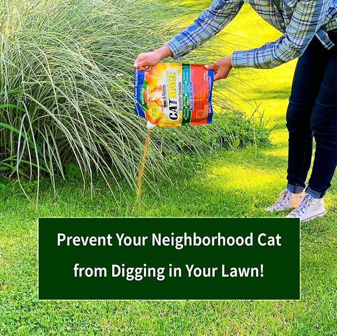 Nature's Mace Cat Repellent - 40 oz Ready-to-Use Deterrent Spray & 2.5 lb Granular Formula - Keeps Cats Away from Yards, Gardens, Plants, Homes - Indoor & Outdoor Spaces - Scratching, Marking, Digging