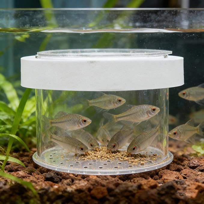 Baby Fish Separator for Aquarium, Acrylic Breeder Box Floating or Fixed, Multi-Purpose Hatchery Isolation Tank for Breeding, Quarantine and Acclimation