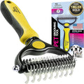 Pat Your Pet Deshedding Dog Brush For Shedding – Cat Brushes For Indoor Cats, Double-Sided Cat Brush Deshedding & Grooming Tool For Long Haired And Short Haired Dogs, Skin-Friendly