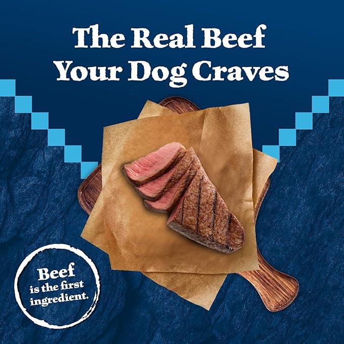 Blue Buffalo Wilderness High-Protein Rocky Mountain Recipe Dry Food for Large Breed Adult Dogs, Red Meat & Grains, 28-lb. Bag
