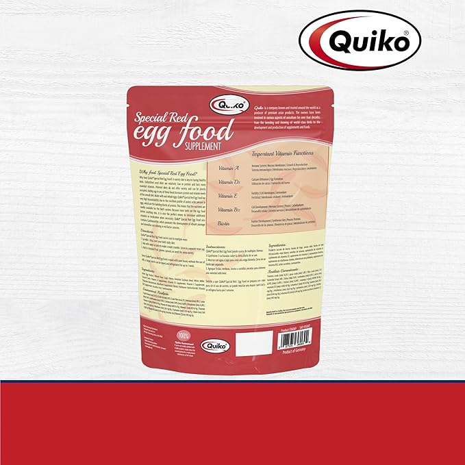 Quiko Special Red Egg Food Supplement, Red-Factor Formula With Canthaxanthin For Canaries, 1.1 Lb. Pouch