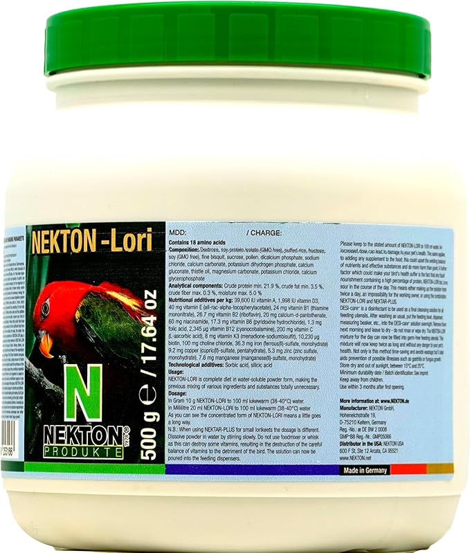 Nekton-Lori Complete Nectar Concentrate for Lorikeets (500gm / 1.1Lb)