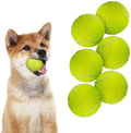 ALL FOR PAWS 2-inch Tennis Balls for Dogs, Fetch Toys for Small Medium Dogs, Bouncy & Durable Tennis Balls for Ball Launcher Toy, 6 Pack Fetch Toy for Outdoor Play