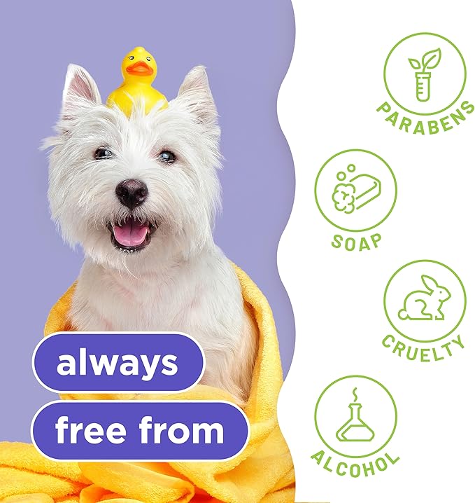 TropiClean Whitening Dog Shampoo, Professional Dog Shampoo, Whitening & Brightening, For All Coat & Color Types, Puppy Safe, Made in USA, 2.5 Gallon