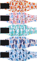 5 Pack Dog Diapers Male Reusable, Premium Belly Bands for Dogs, High Absorbing Male Dog Pee Wraps for Doggie in Incontinence or Excitable Urination,Squirrel XS