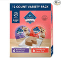 Blue Buffalo Delights Natural Adult Small Breed Wet Dog Food Variety Pack, Made with Natural Ingredients, Filet Mignon Flavor Paté & Porterhouse Flavor Paté, 3.5-oz. Cups (12 Count, 6 of Each)
