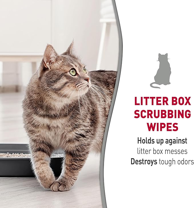 Nature’s Miracle Litter Box Scrubbing Wipes 30Ct