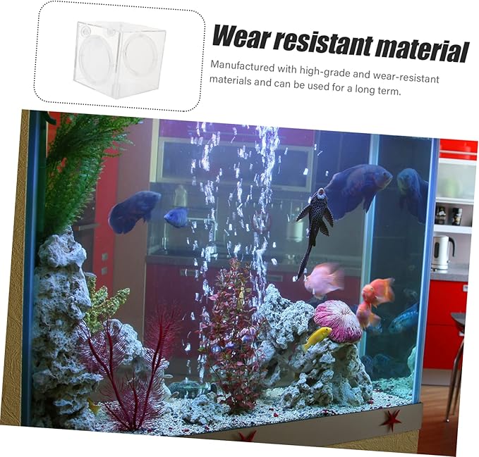 Fish Breeding Box Acrylic Isolation Hatchery for Aquarium Breeder Chamber Portable and Lightweight Fish Tank Divider to Survival Rate