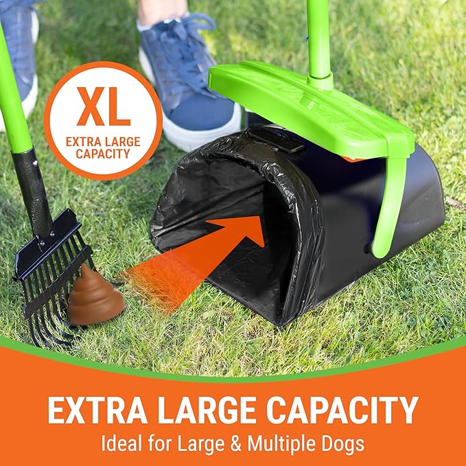 Pupzle Bags for Arm & Hammer, FUSBUNTY, MXF, and TIMINGILA Pooper Scoopers, 40 Pooper Scooper Bags Refill for Swivel Bin, Black (Black)