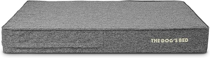 The Dog’s Bed Orthopedic Memory Foam Dog Bed Mattress, Linen Fabric, Grey Linen, XL, 6-Inch