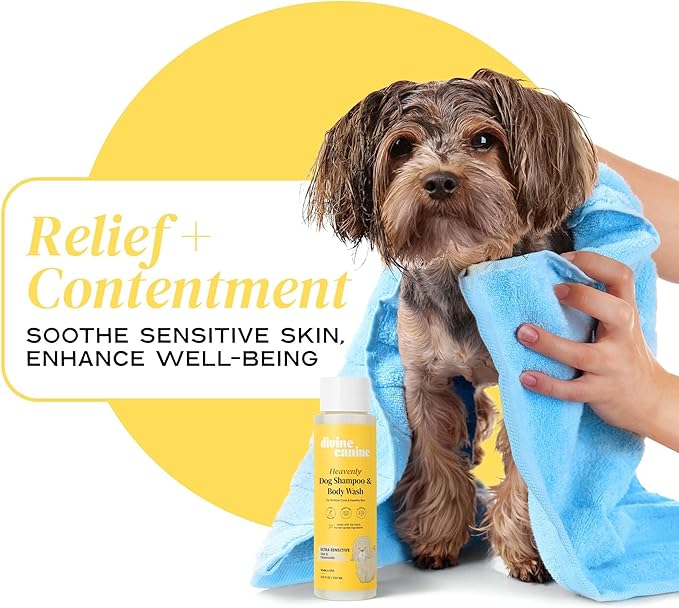 Dog Shampoo and Body Wash - 13.5 Fl Oz of Ultra Sensitive Dog Wash - Made with Aloe and Chamomile for a Healthy Skin and Coat - Made in The USA