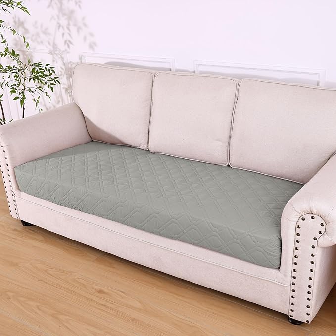 hyha Waterproof Dog Bed Blanket, Soft Pet Blankets, Waterproof Couch Cover for Dogs, Reversible Sofa Covers Washable for Furniture (40x70 Inch, Grey/Beige)