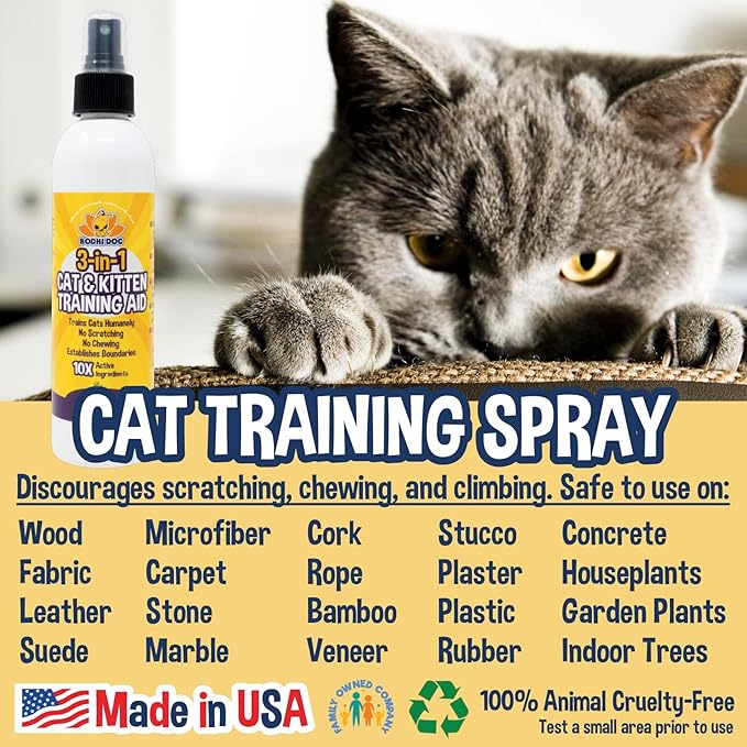 Bodhi Dog 3-in-1 Cat & Kitten Training Aid Spray + Cat No More Marking Spray Bundle