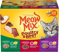 Meow Mix Tenders in Sauce Wet Cat Food, Poultry & Beef Variety Pack, 2.75 Ounce Cup (Pack of 24)