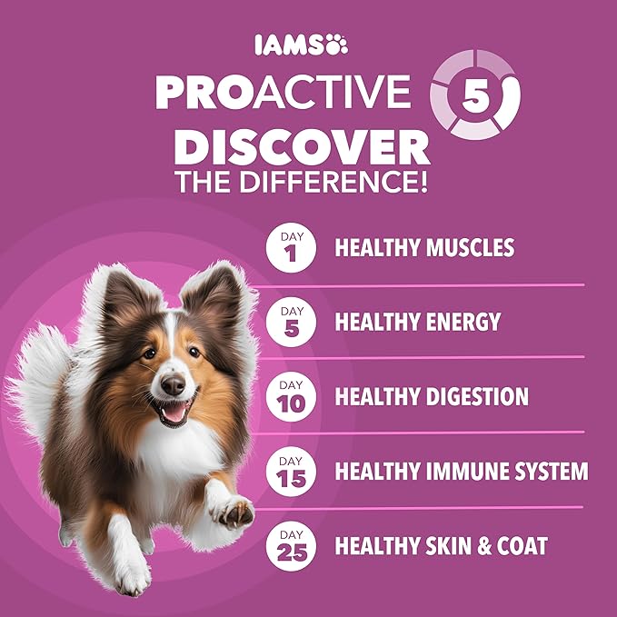 IAMS Proactive Health Dry Dog Food, Large Breed Mature Premium Adult Dog Food for Large Breeds, with Chicken, 30 lb. Bag