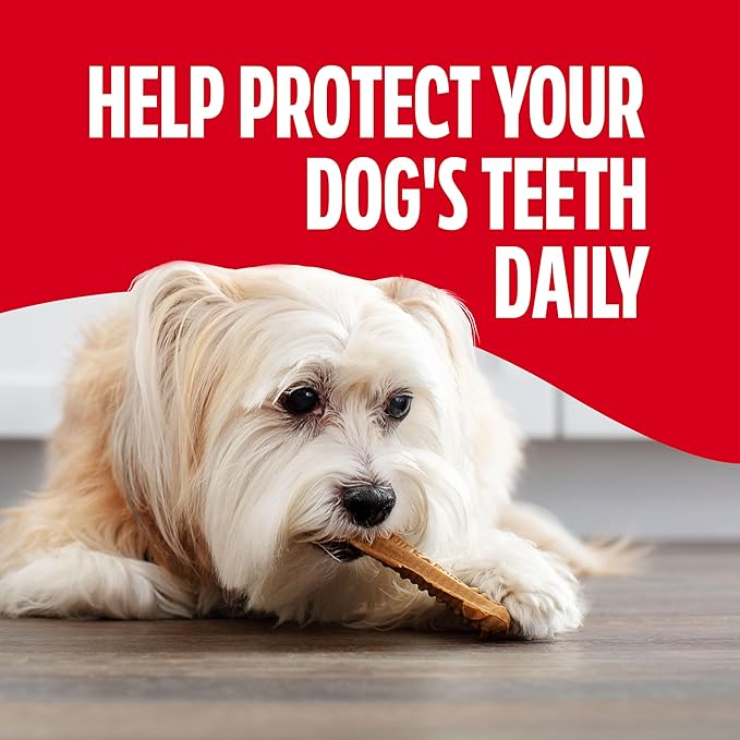 Milk-Bone Original Brushing Chews 48 Mini Daily Dental Dog Treats Scrubbing Action Helps Clean Teeth
