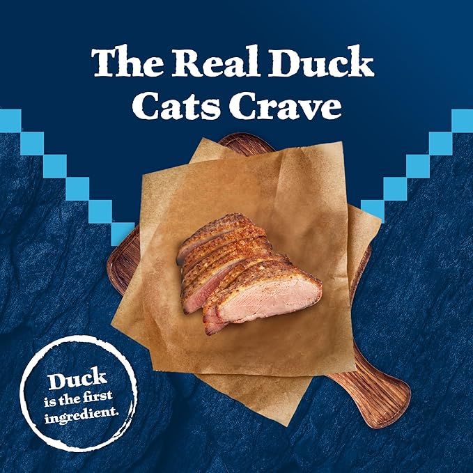Blue Buffalo Wilderness Nature's Evolutionary Diet High-Protein, Grain-Free Natural Dry Food for Adult Cats, Duck, 5-lb. Bag