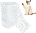 Clear Cat Scat Mat 16 x 13 Inch, 16 Pack Transparent Cat Deterrent Mats with 1 Inch Spikes, Large Coverage Indoor Outdoor Pet Training Mats to Protect Furniture, Counters, Garden & Yard