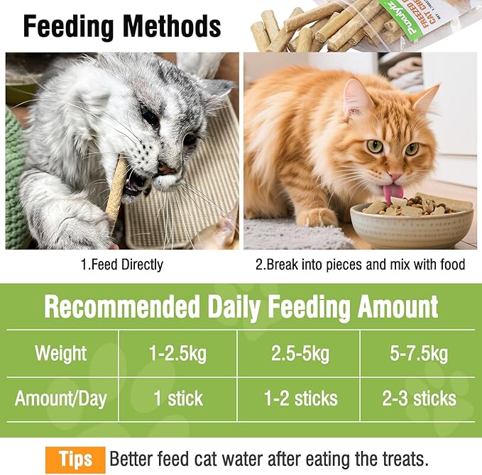 Freezed Drying 100g Cat Chew Sticks Quail Flavor, Cat Teething Sticks for Teeth Cleaning Dental Care, Cats Chew Toys for Fresh Breath