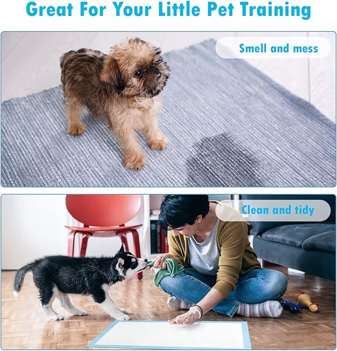 Dog and Puppy Pee Pads 50-Count Disposable Pet Pad 28x34 inch X-Large Waterproof Pet Training Pad Dog Pee Pads Maximum Absorption and Protection