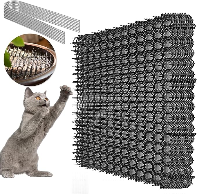 Cat Scat Mat with Spikes - Repellent Deterrent for Cats, 16.5 x 13.4inches