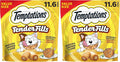 Temptations Tender Fills Crunchy and Soft Adult Cat Treats,Roasted Chicken Flavor,11.6 oz. Pouch,(Pack of 2)
