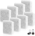 Pet Fountain Charcoal Water Filter Replacement, Dog Cat Water Bowl Filter Pet Water Filter Fit for Gravity Waterer Bowls Pack of 8