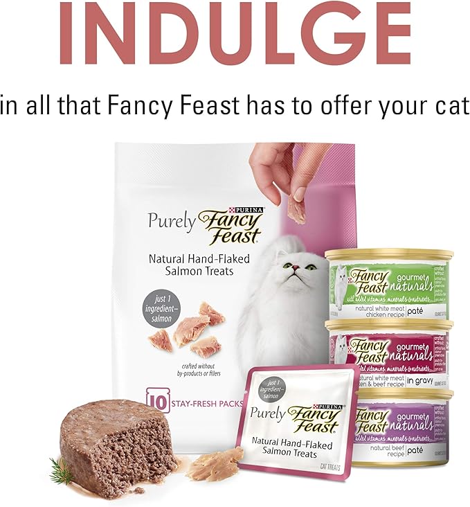 Purina Fancy Feast Limited Ingredient Cat Treats, Savory Cravings Salmon Flavor - 9 oz. Box