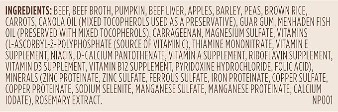 Nutrish Real Beef & Pumpkin Recipe Whole Health Blend Premium Paté Wet Dog Food,13 oz. Can,Packaging May Vary (Rachael Ray),(Pack of 24)