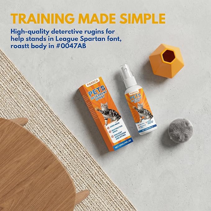Cat Repellent Spray, Cat Deterrent Spray - Indoor & Outdoor Training Safe, Protect Furniture, Sofas, Rugs, Restricted Areas-for Behavior, Natural, Effective 100 ml