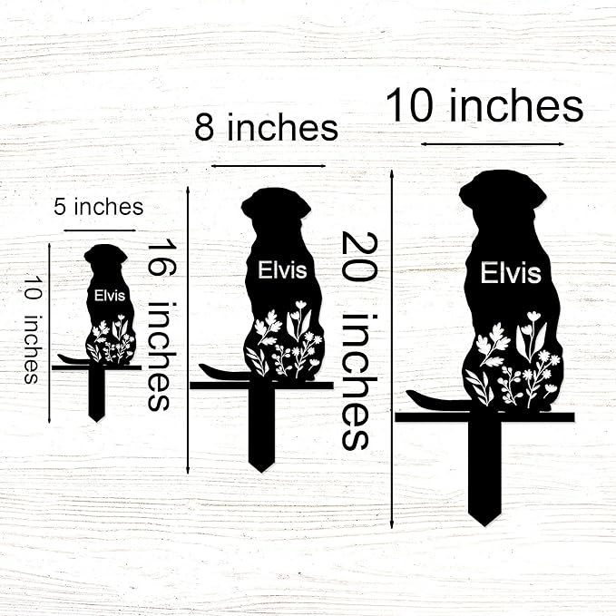 Personalized Dog Memorial Stake, Dog Grave Marker, in Memorial of Dog, Dog Loss Gift, Dog Name Sign Pet Sympathy Gift