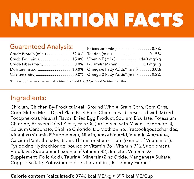 IAMS Proactive Health Dry Cat Food, Healthy Cat Food Dry Recipe for Adults, with Chicken 7 lb. Bag