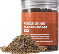 Freeze Dried Bloodworms Fish Food - High Protein Aquatic Food for Goldfish Betta Cichlids Guppies,Tropical & Saltwater Aquarium (30Z)